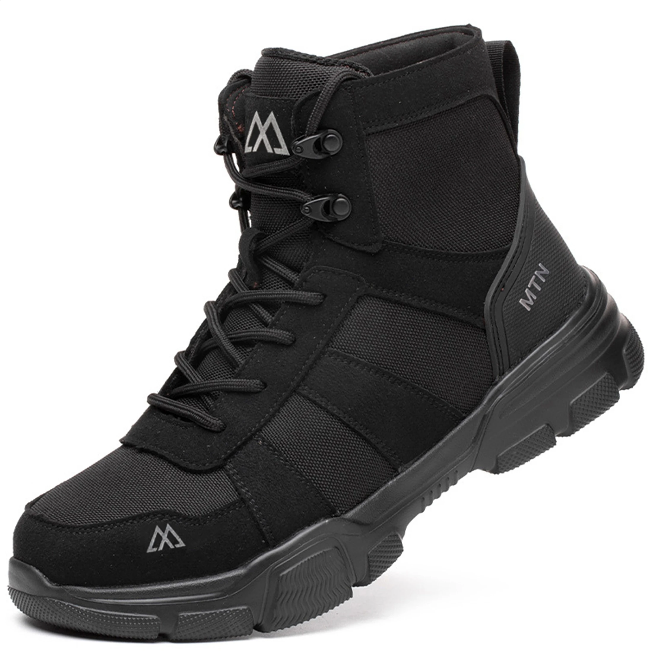 Comfortable Men's Safety Shoes Durable Men's Work Shoes Anti Smash Puncture Proof Factory Grade Outdoor Construction Footwear