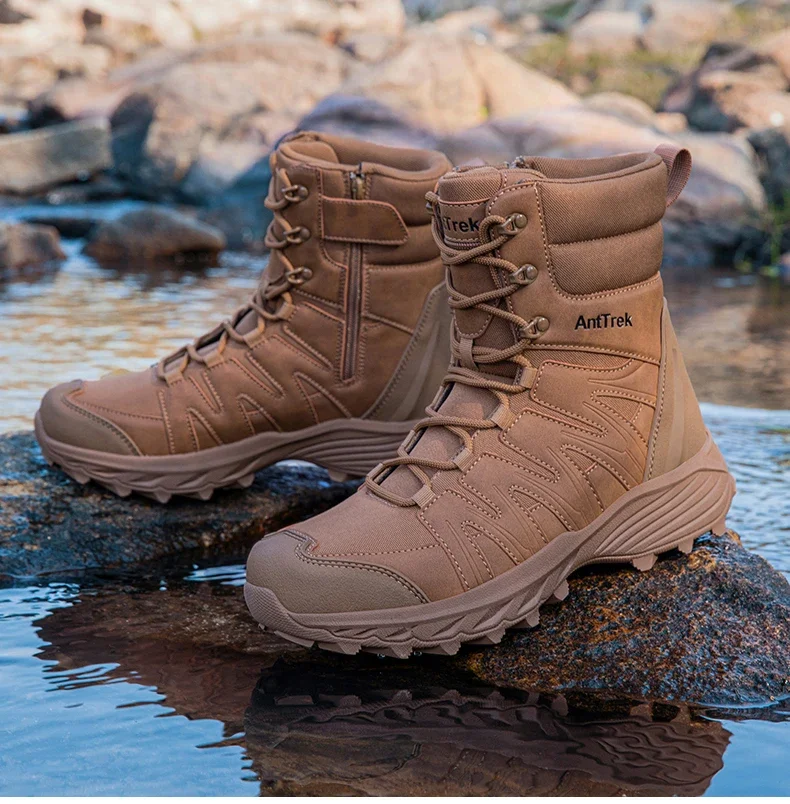 Men Tactical Boots Breathable High Quality Male Outdoor Army Boots Camping Rapid Response Desert Boot Anti-Slip Hunting Boots