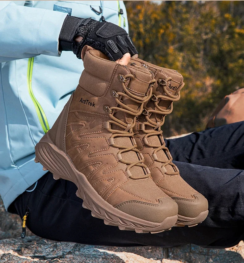 Men Tactical Boots Breathable High Quality Male Outdoor Army Boots Camping Rapid Response Desert Boot Anti-Slip Hunting Boots