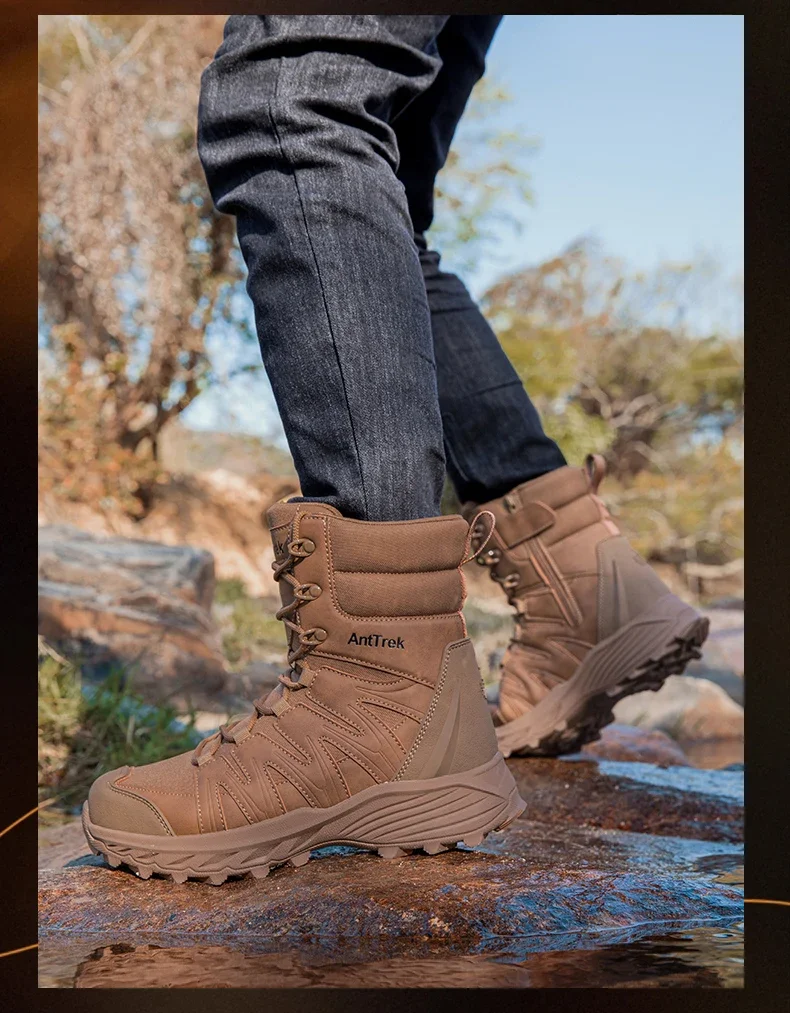 Men Tactical Boots Breathable High Quality Male Outdoor Army Boots Camping Rapid Response Desert Boot Anti-Slip Hunting Boots