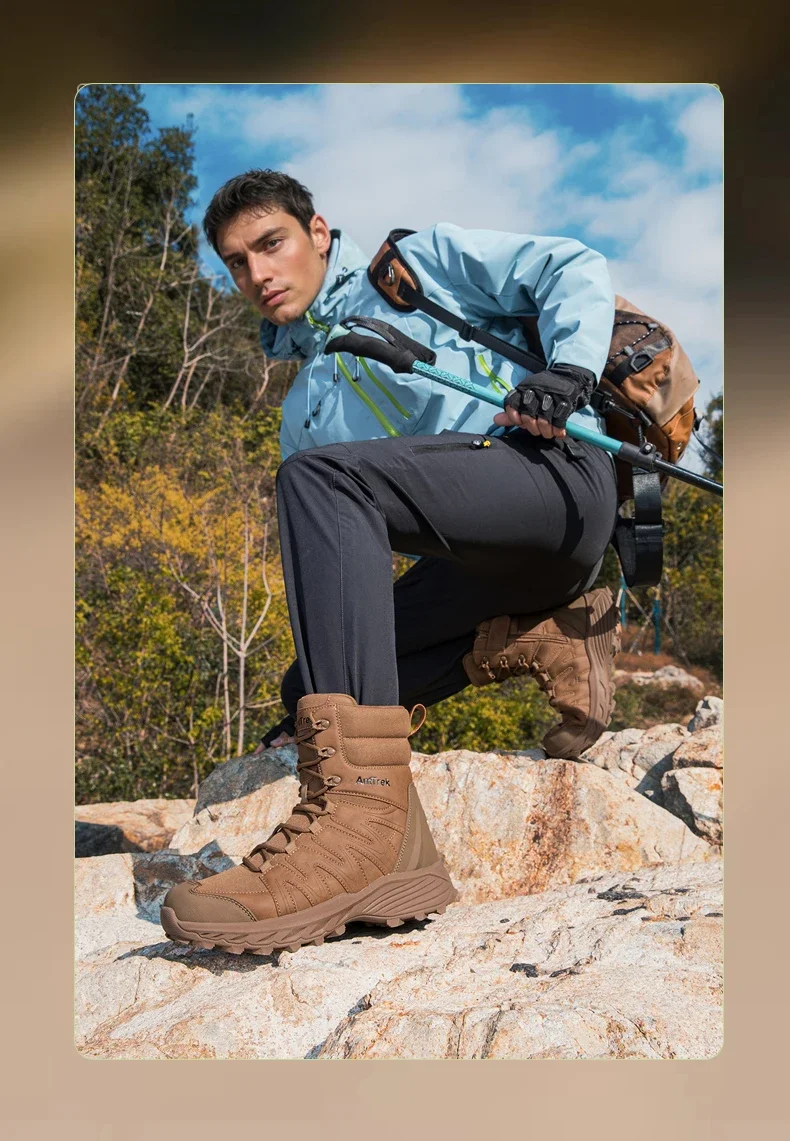 Men Tactical Boots Breathable High Quality Male Outdoor Army Boots Camping Rapid Response Desert Boot Anti-Slip Hunting Boots