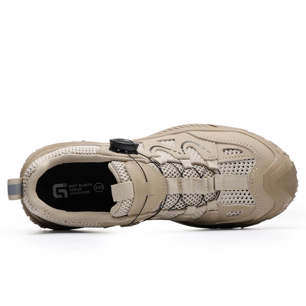 Breathable Men's Safety Shoes Work Sneakers Male Steel Toe Shoes Anti-Smash Anti Puncture Security Indestructible Shoes Non-slip