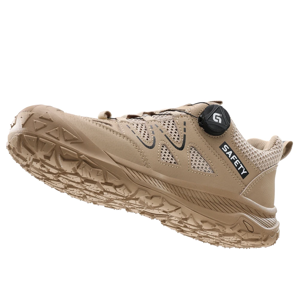 Breathable Men's Safety Shoes Work Sneakers Male Steel Toe Shoes Anti-Smash Anti Puncture Security Indestructible Shoes Non-slip