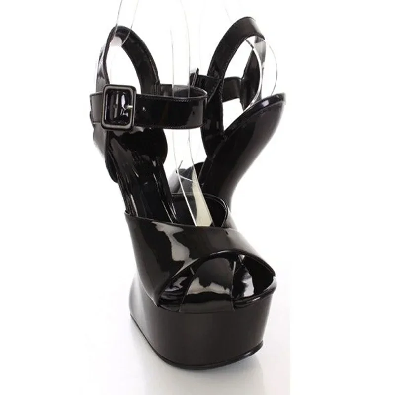 Strange Style Peep Toe Platfrom Sandals Sexy Pointed Toe Leather Size 35-48Custaomized New Arrivals Fashion Women Modern Shoes