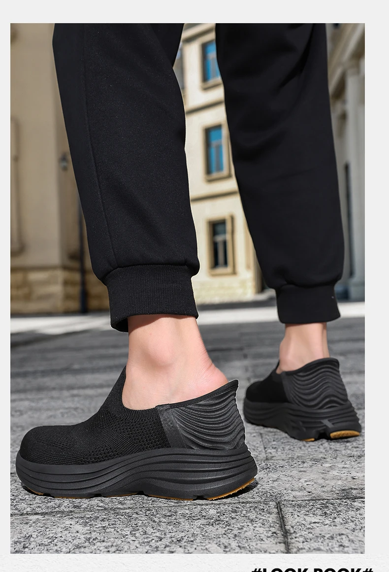 Wide Men's Slip-On Walking Shoes Lightweight Breathable Outdoor Casual Sports Running Shoes Sneakers For Swollen Feet