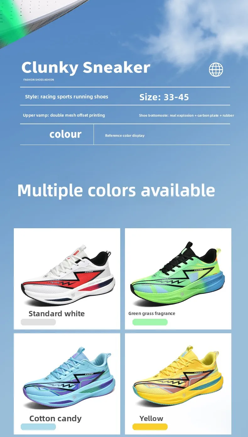 Marathon Men Running Shoes Carbon Board Casual Sneakers Breathable Tennis Sports Trainers Lightweight Women Athletic Sneakers