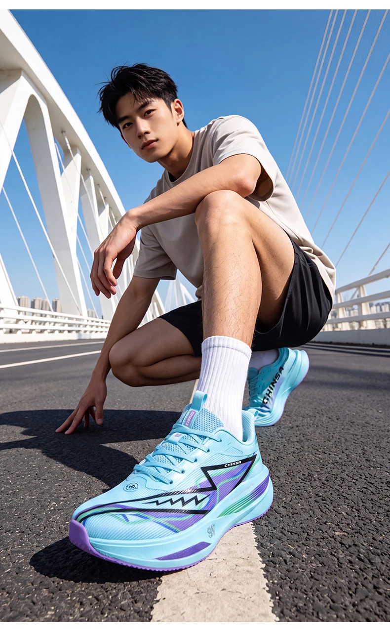 Marathon Men Running Shoes Carbon Board Casual Sneakers Breathable Tennis Sports Trainers Lightweight Women Athletic Sneakers