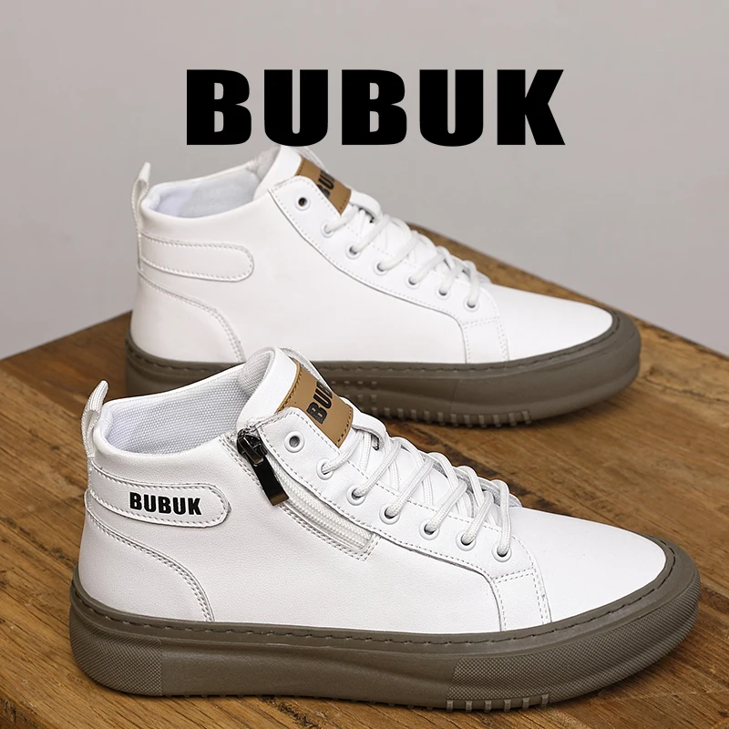 Bubuk Men's Fashion Outdoor Shoes, Trendy and Comfortable Mid-Top Design Ankle Boots, Suitable for Outdoor Hiking and Mountaineering, Men's Shoes for Business Casual and Work