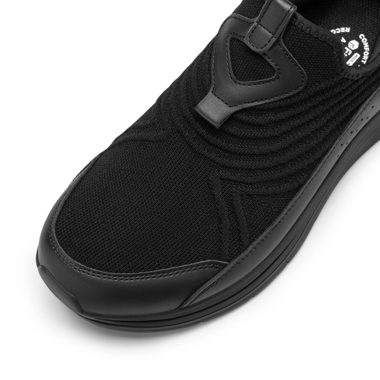 FitVille Men's Soes Extra Wide Slip-On Walking Shoes for Men Orthopedic Casual Sneakers with Arch Support for Plantar Fasciitis