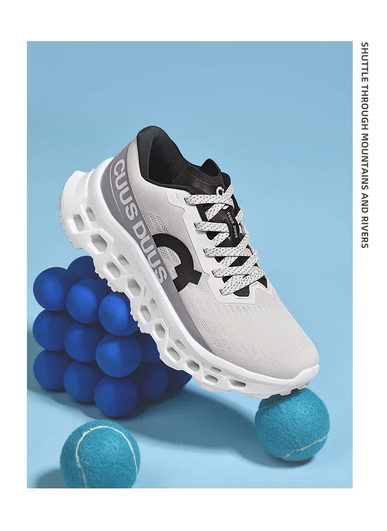 2026Male Cushioning Sneakers NonSlip Casual Sports Shoes Lightweight Men's Walking Running Shoes Hhollow Design Large Size 39-45