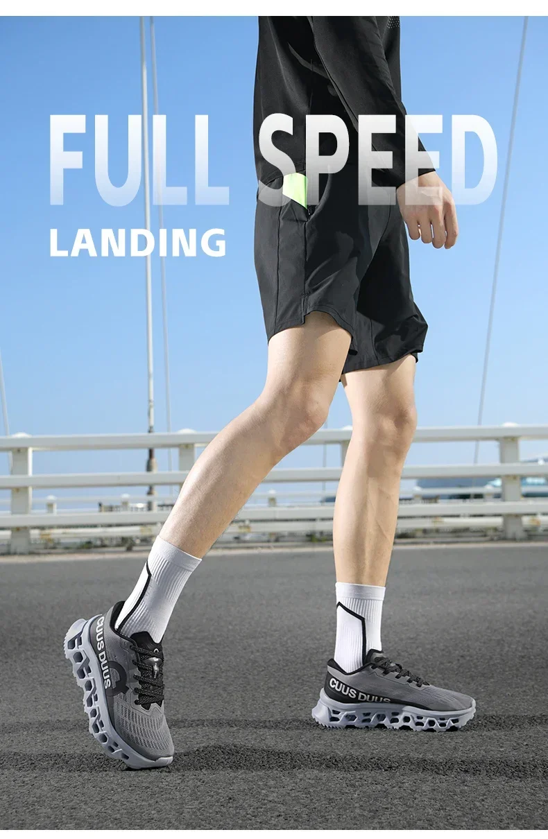 2026Male Cushioning Sneakers NonSlip Casual Sports Shoes Lightweight Men's Walking Running Shoes Hhollow Design Large Size 39-45