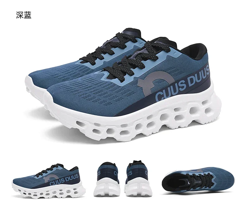 2026Male Cushioning Sneakers NonSlip Casual Sports Shoes Lightweight Men's Walking Running Shoes Hhollow Design Large Size 39-45