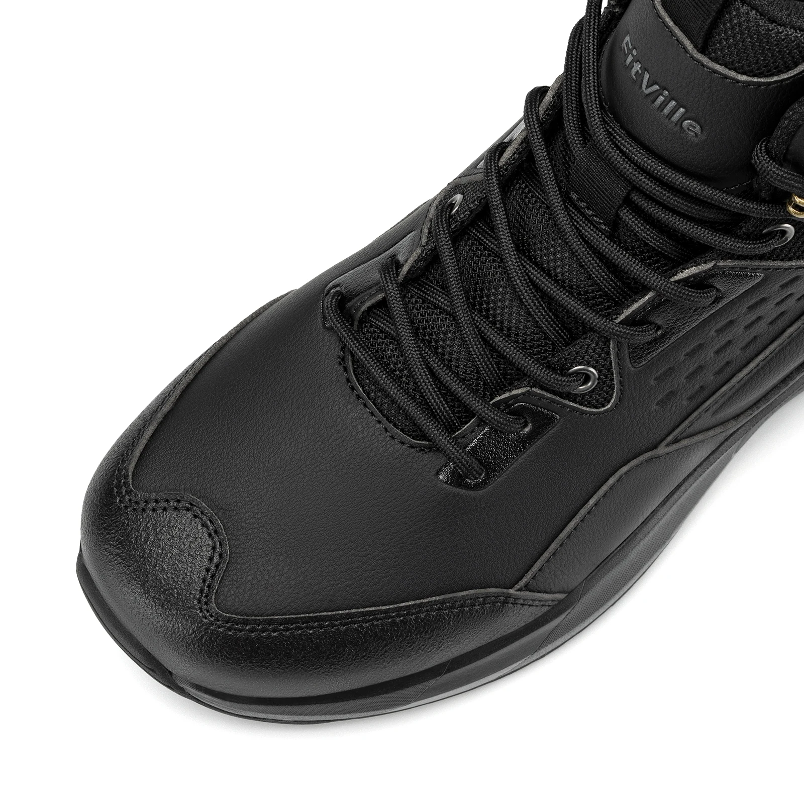 FitVille Men's Boots Water Resistant Extra Wide Toe High-top Hiking Shoes for Men Non-Slip Outdoor Tactical Combat Military Boot