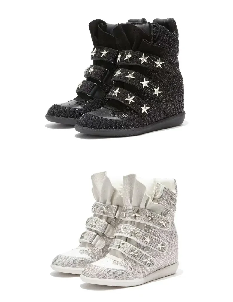 Fashion Shoes for Women High Quality Luxury Rhinestone Ankle Boots Designer Casual Sneakers Women Trendy Shoes Zapatos De Mujer
