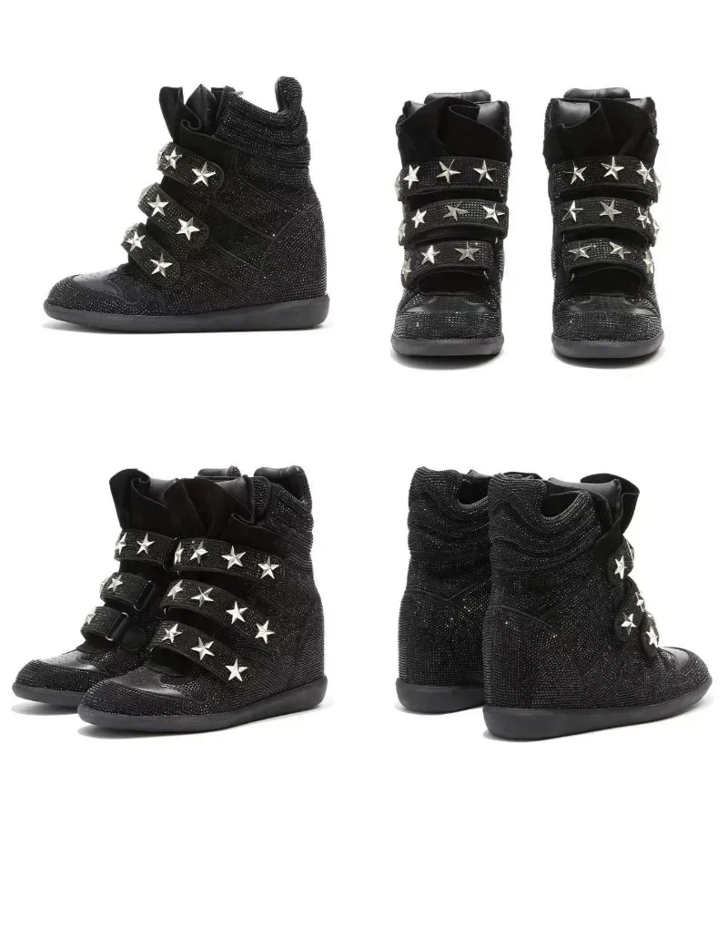 Fashion Shoes for Women High Quality Luxury Rhinestone Ankle Boots Designer Casual Sneakers Women Trendy Shoes Zapatos De Mujer