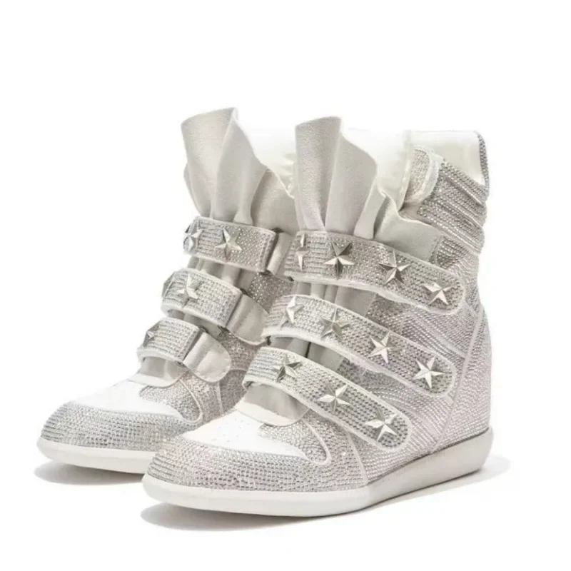 Fashion Shoes for Women High Quality Luxury Rhinestone Ankle Boots Designer Casual Sneakers Women Trendy Shoes Zapatos De Mujer