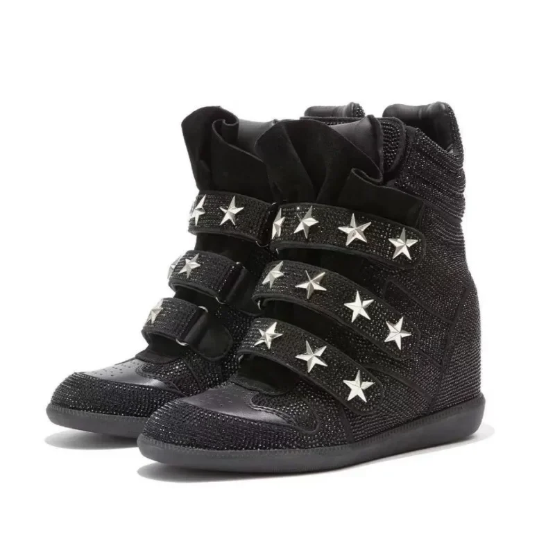 Fashion Shoes for Women High Quality Luxury Rhinestone Ankle Boots Designer Casual Sneakers Women Trendy Shoes Zapatos De Mujer