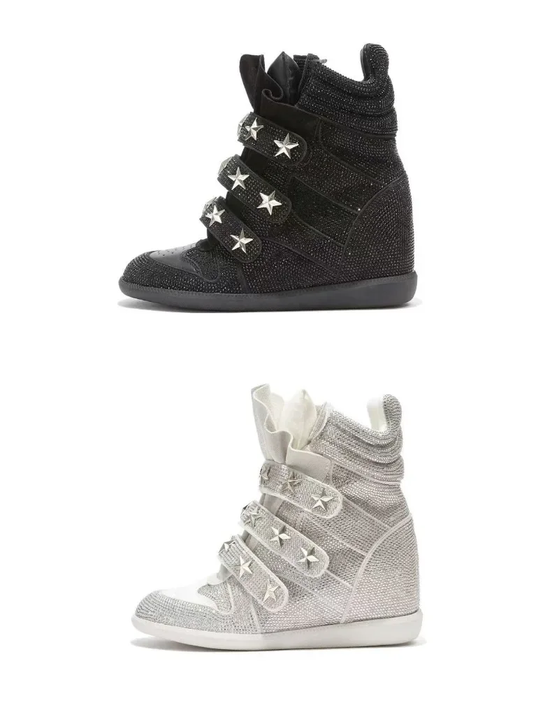 Fashion Shoes for Women High Quality Luxury Rhinestone Ankle Boots Designer Casual Sneakers Women Trendy Shoes Zapatos De Mujer