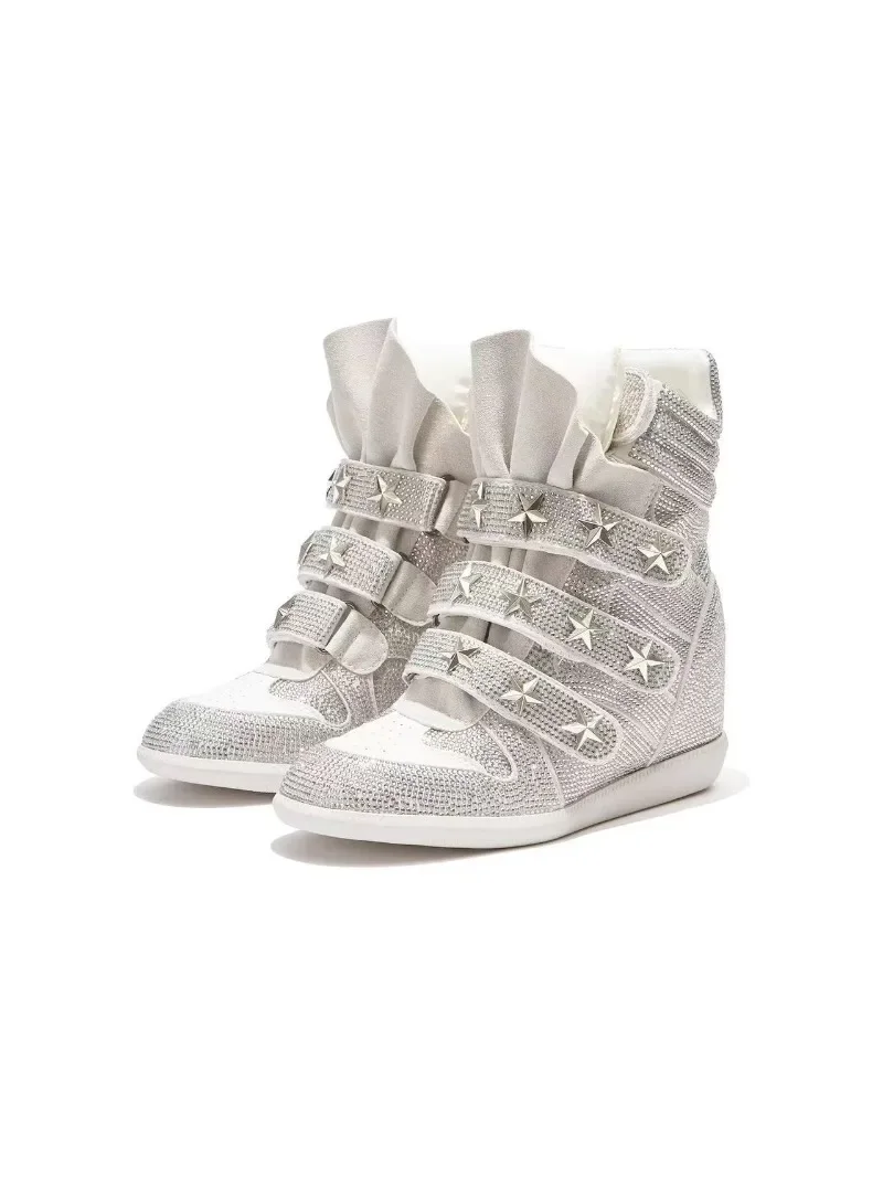 Fashion Shoes for Women High Quality Luxury Rhinestone Ankle Boots Designer Casual Sneakers Women Trendy Shoes Zapatos De Mujer