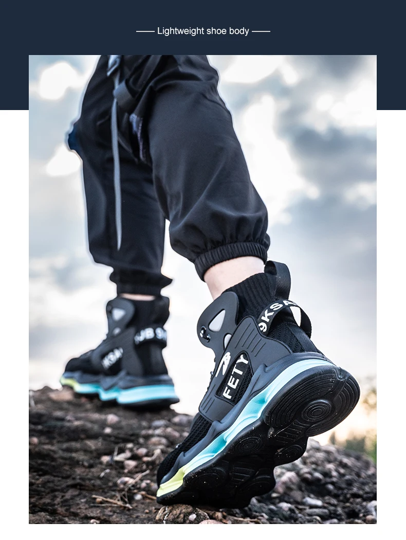 Fashion Work Boots Men Designer New Safety Shoes Men European Standard Steel Toe Shoes Anti-smash Anti-stab Indestructible Shoes