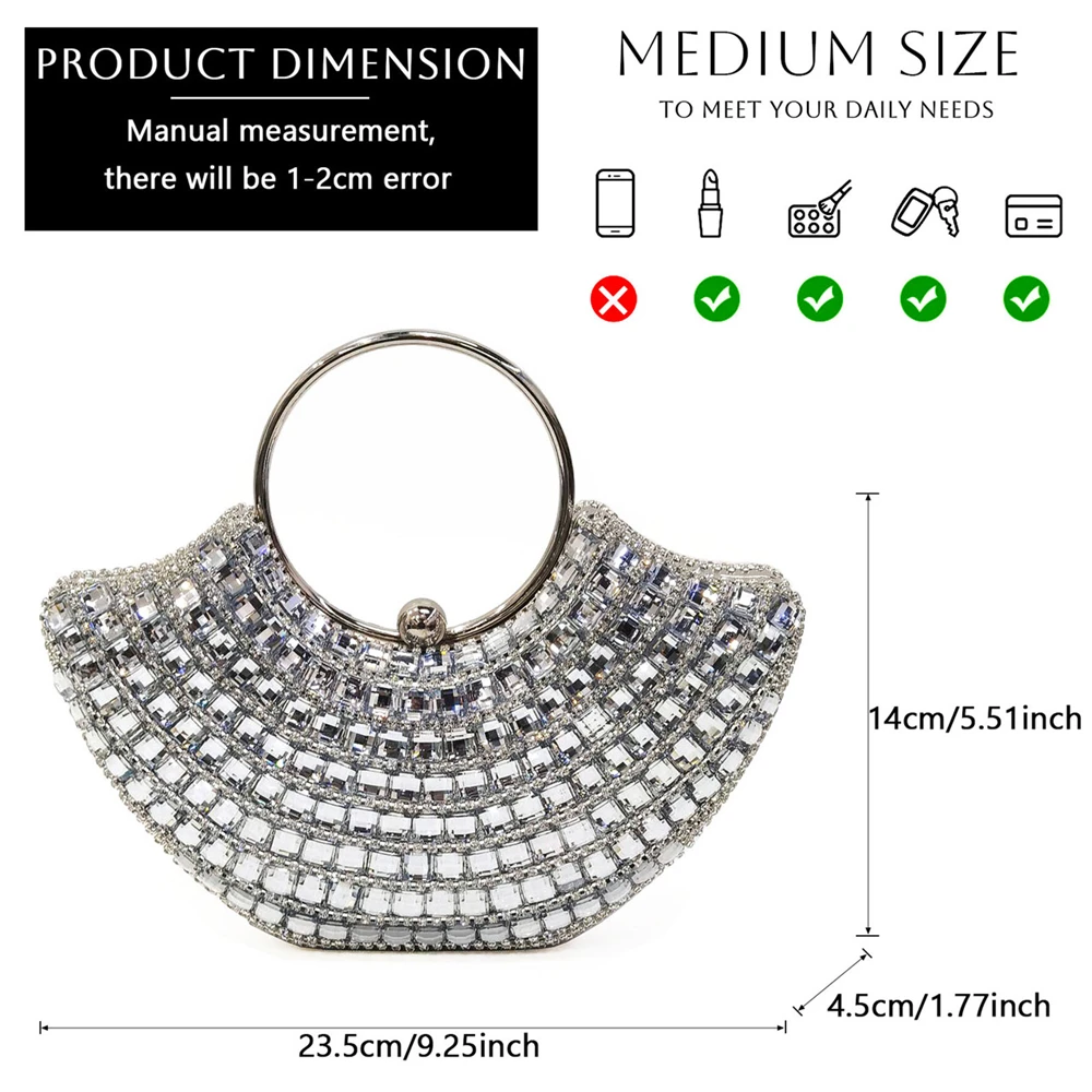 Venus Chan 2024 Latest High Heel Gold Color Atmospheric Luxury Pattern With Rhinestones Party Ladies Shoes And Bag Set