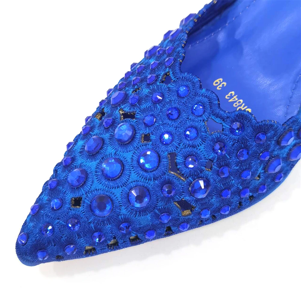 Venus Chan 2024 Latest High Heel Gold Color Atmospheric Luxury Pattern With Rhinestones Party Ladies Shoes And Bag Set