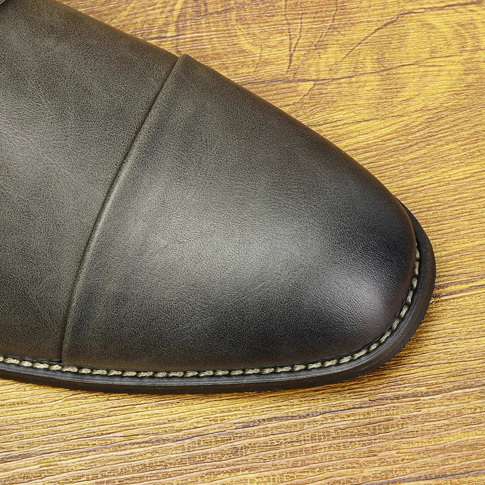 Boots For Men Fashion Brand Comfortable Ankle Leather Boots For Men #KD894