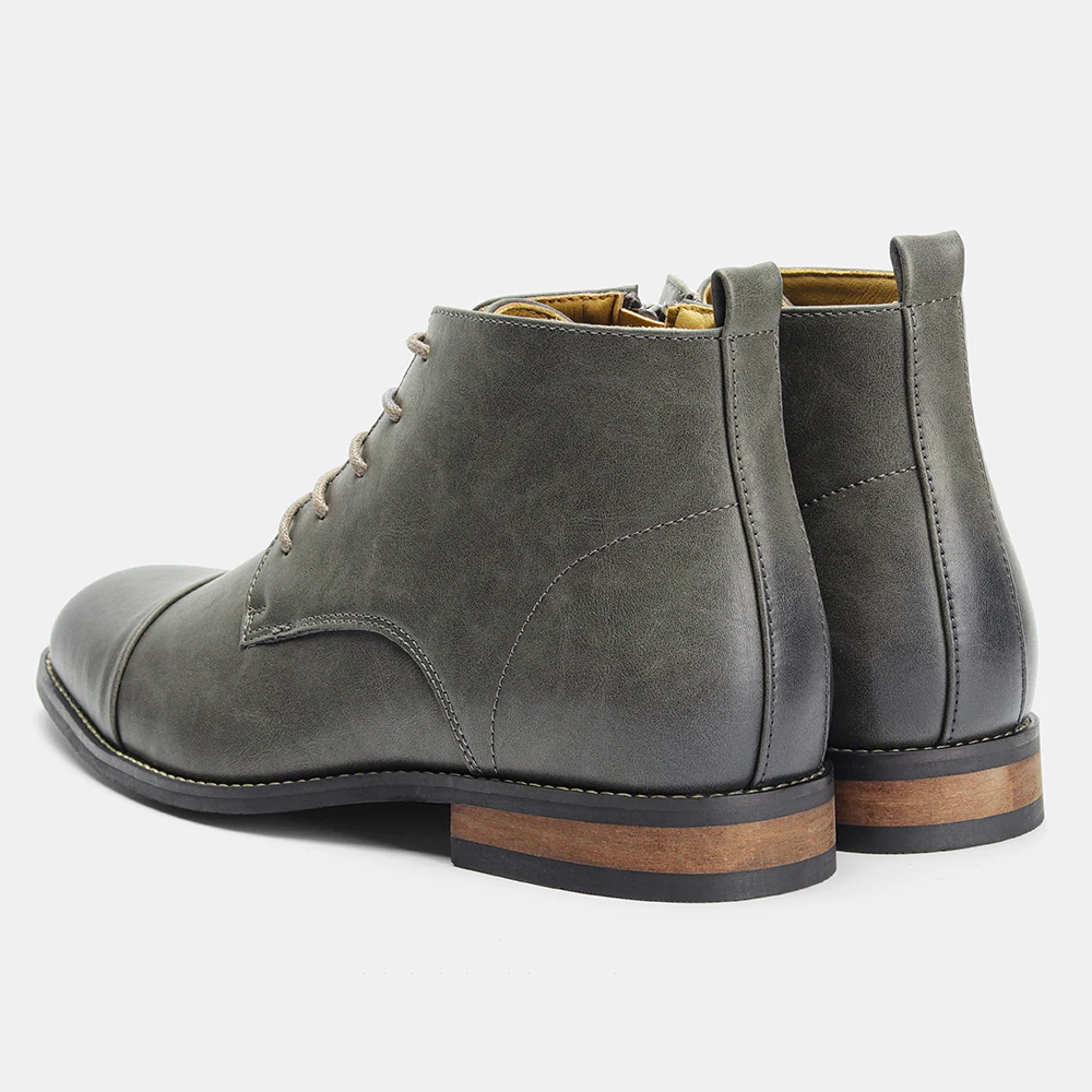 Boots For Men Fashion Brand Comfortable Ankle Leather Boots For Men #KD894