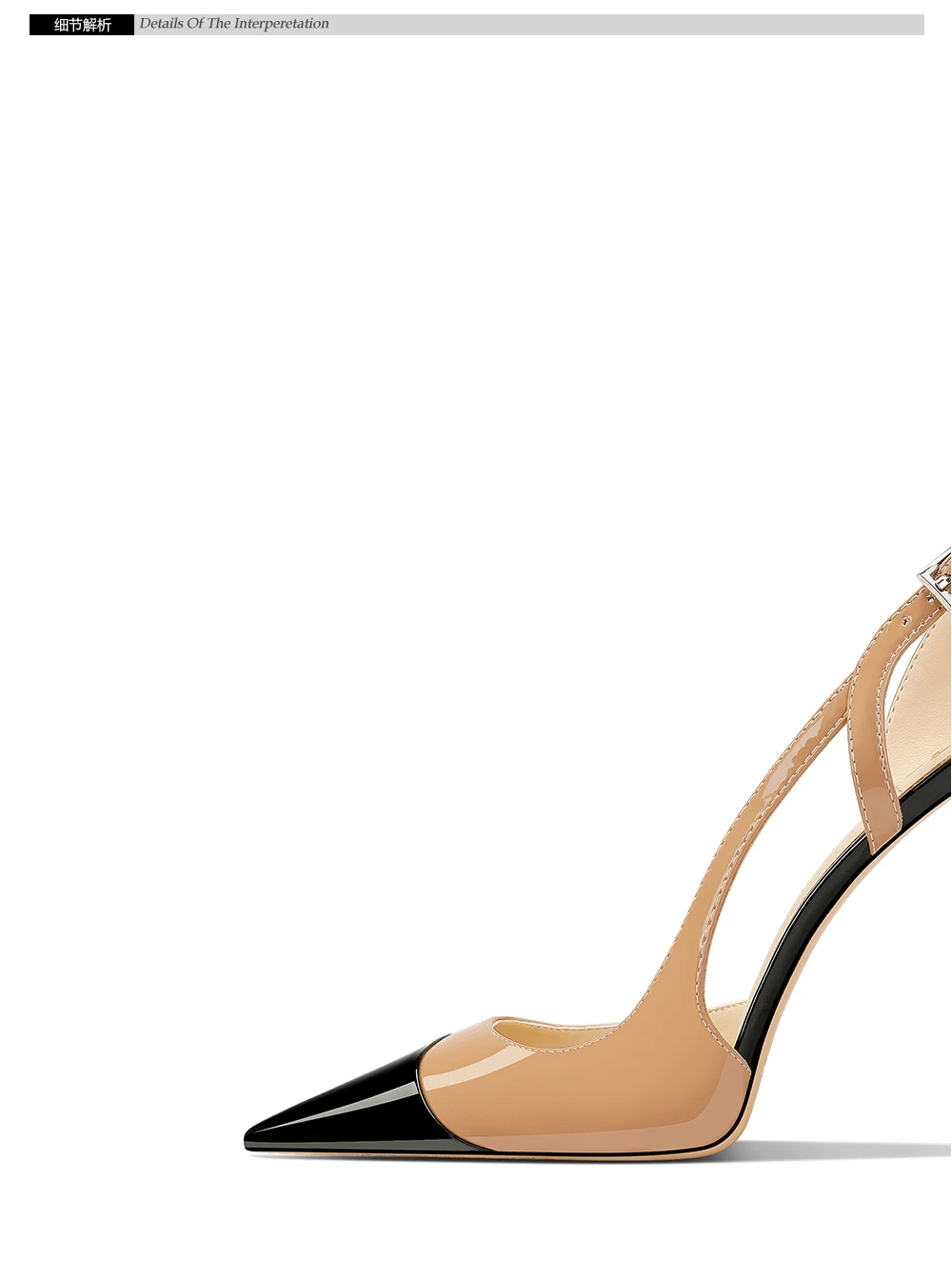 2026 New Nude Patent Leather Design with A Niche, Non Tiring, High-end Feel, Pointed Toe, Slim Heel, High Heels for Women