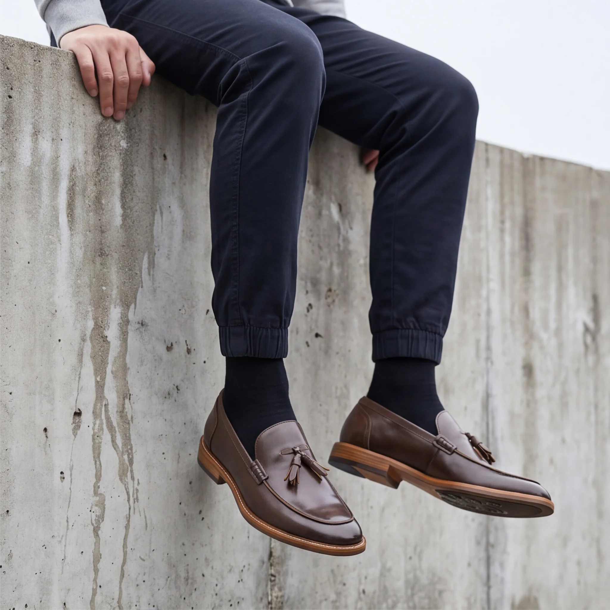 American Style Man Casual Shoes Comfortable Fashion Luxury loafers Men Leather Shoes#Al701