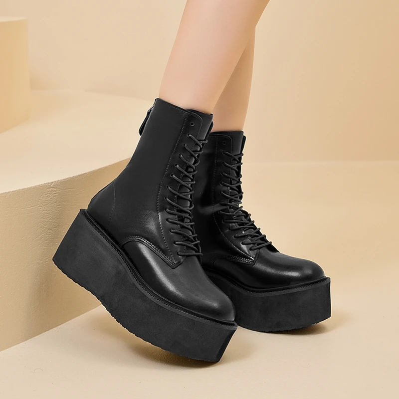 AIYUQI Women's Snow Boots 2026 New Thick-soled Non-slip Women Short Boots Large Size Warm Female Winter Shoes Ankle Boots