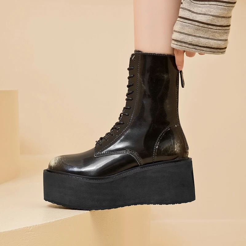 AIYUQI Women's Snow Boots 2026 New Thick-soled Non-slip Women Short Boots Large Size Warm Female Winter Shoes Ankle Boots