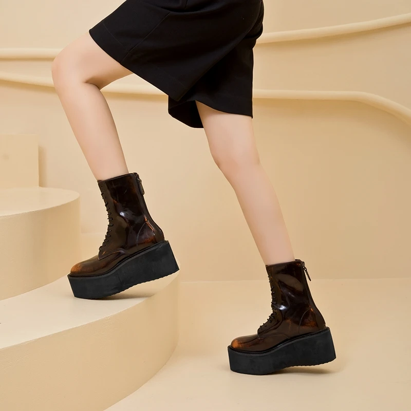 AIYUQI Women's Snow Boots 2026 New Thick-soled Non-slip Women Short Boots Large Size Warm Female Winter Shoes Ankle Boots