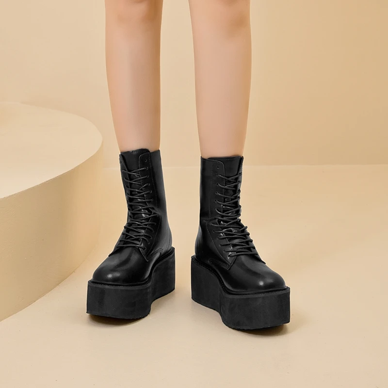 AIYUQI Women's Snow Boots 2026 New Thick-soled Non-slip Women Short Boots Large Size Warm Female Winter Shoes Ankle Boots