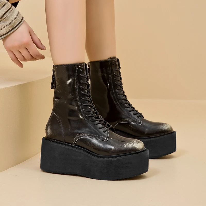 AIYUQI Women's Snow Boots 2026 New Thick-soled Non-slip Women Short Boots Large Size Warm Female Winter Shoes Ankle Boots
