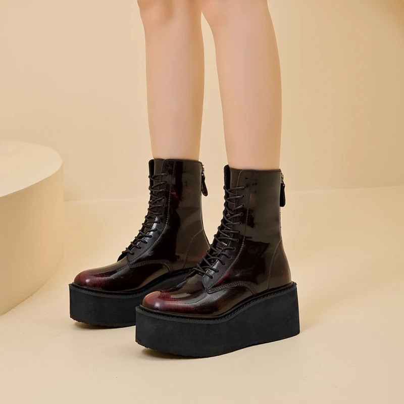 AIYUQI Women's Snow Boots 2026 New Thick-soled Non-slip Women Short Boots Large Size Warm Female Winter Shoes Ankle Boots