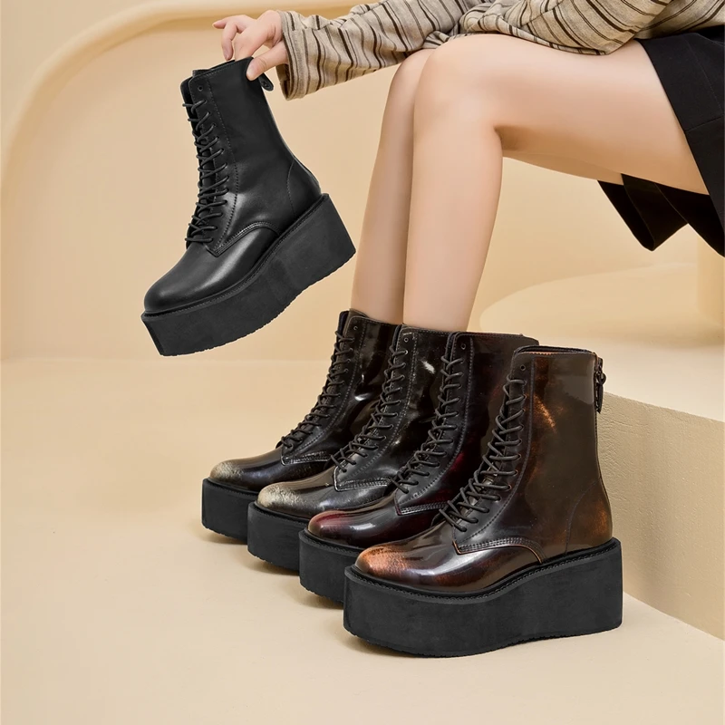 AIYUQI Women's Snow Boots 2026 New Thick-soled Non-slip Women Short Boots Large Size Warm Female Winter Shoes Ankle Boots