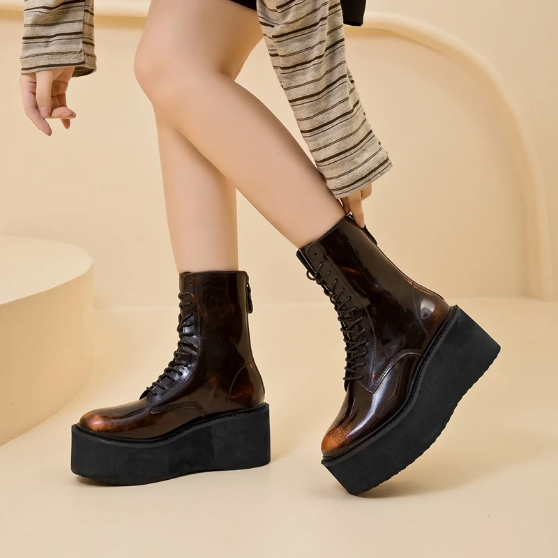AIYUQI Women's Snow Boots 2026 New Thick-soled Non-slip Women Short Boots Large Size Warm Female Winter Shoes Ankle Boots