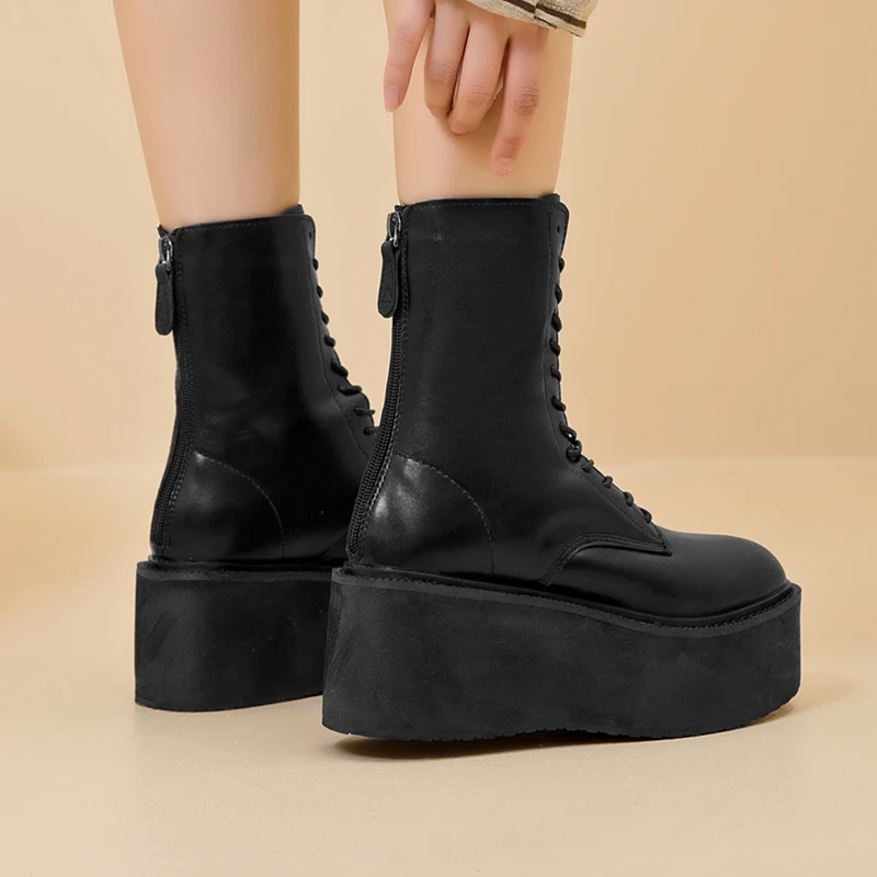 AIYUQI Women's Snow Boots 2026 New Thick-soled Non-slip Women Short Boots Large Size Warm Female Winter Shoes Ankle Boots