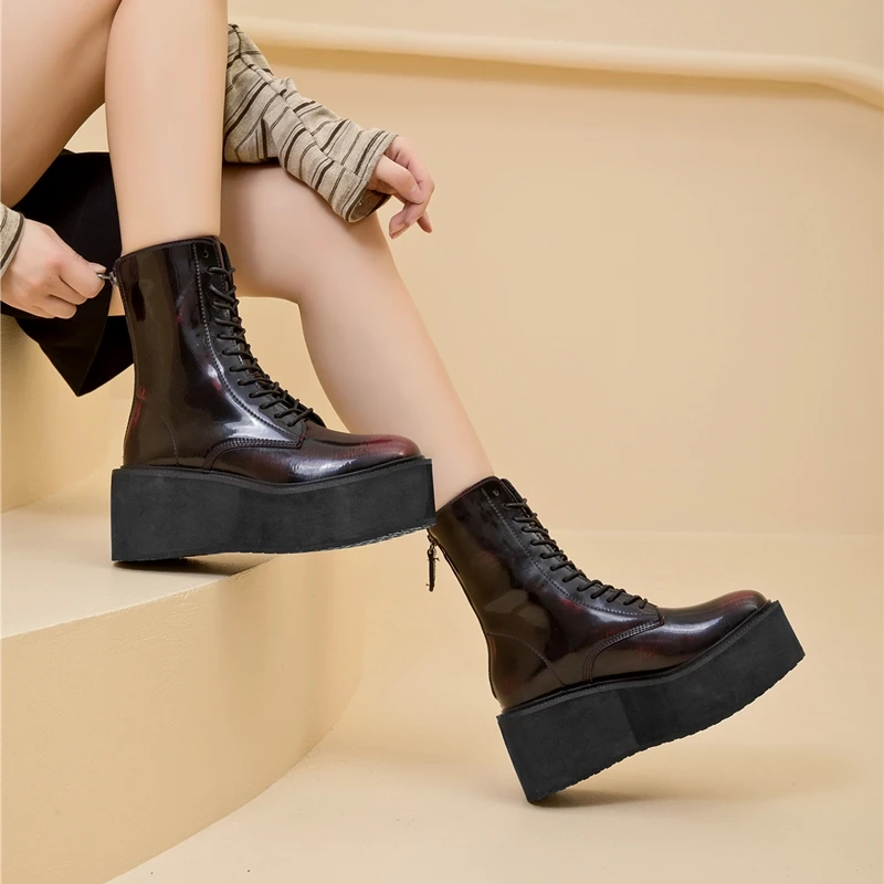 AIYUQI Women's Snow Boots 2026 New Thick-soled Non-slip Women Short Boots Large Size Warm Female Winter Shoes Ankle Boots