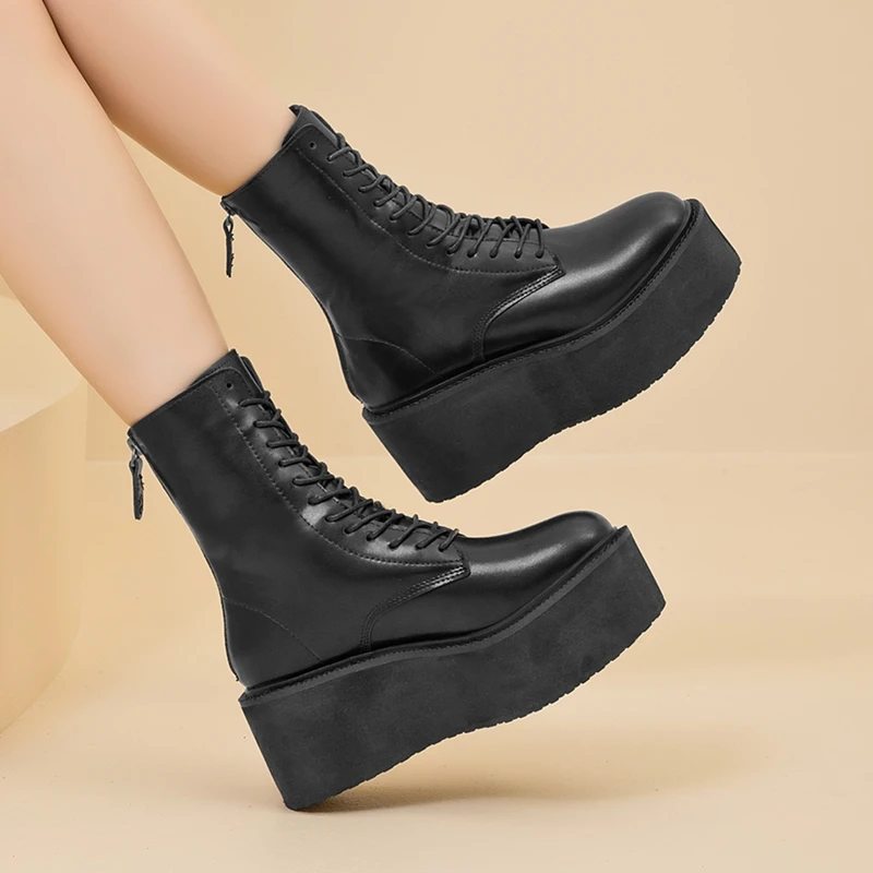 AIYUQI Women's Snow Boots 2026 New Thick-soled Non-slip Women Short Boots Large Size Warm Female Winter Shoes Ankle Boots