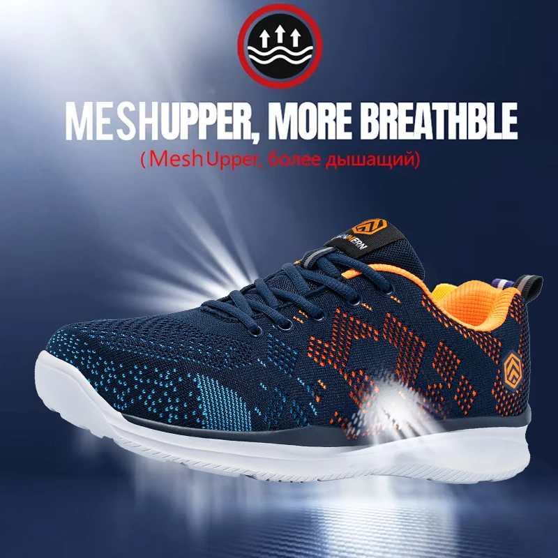 LARNMERN Safety Shoes for Work Men Steel Toe Construction Sneakers Boots Puncture Proof Anti-slip Women Shoes
