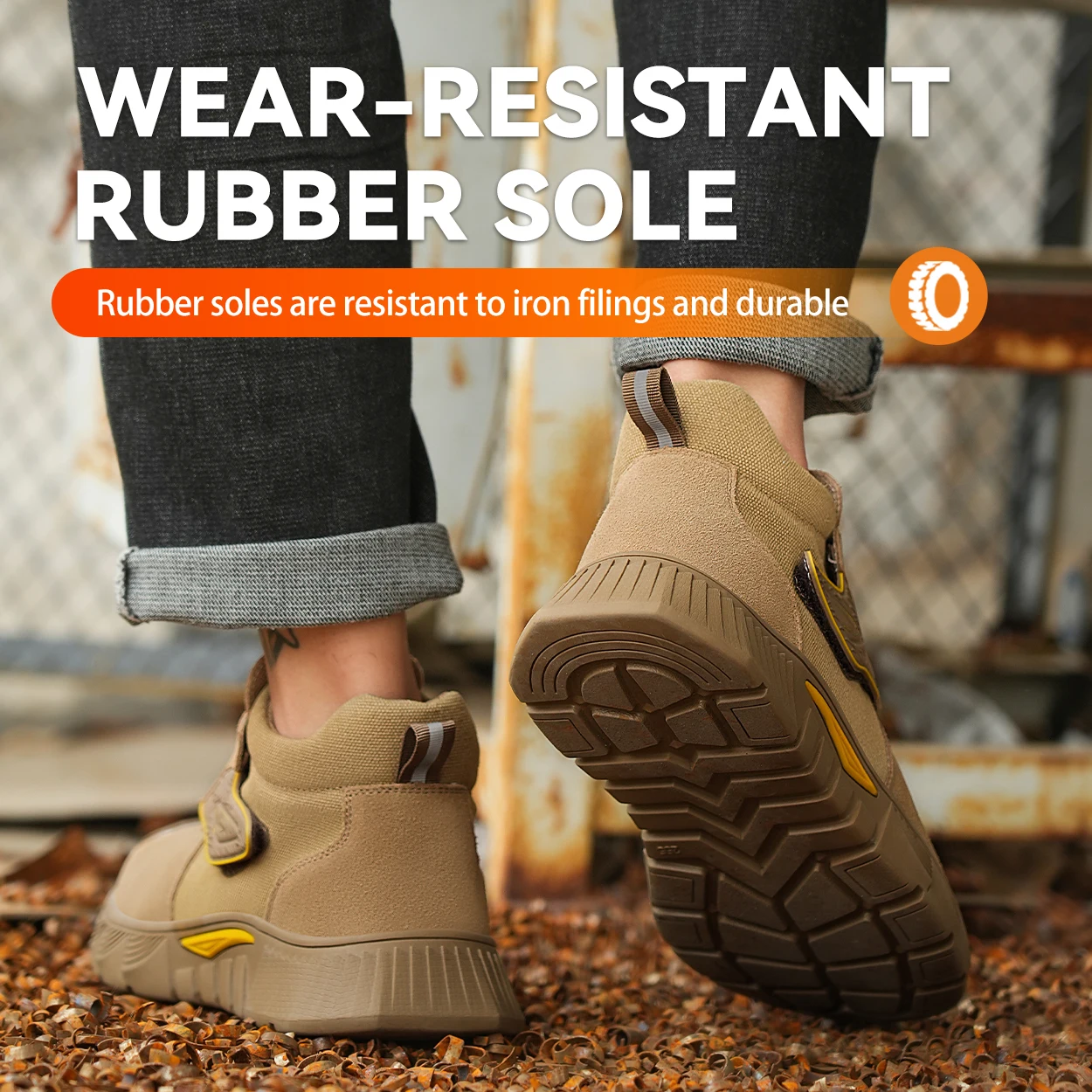 Steel Toe Work Shoes for Men Woamen Anti-Smash Anti-Puncture Blue Safety Shoes Breathable Lightweight Air Cushion Work Shoes