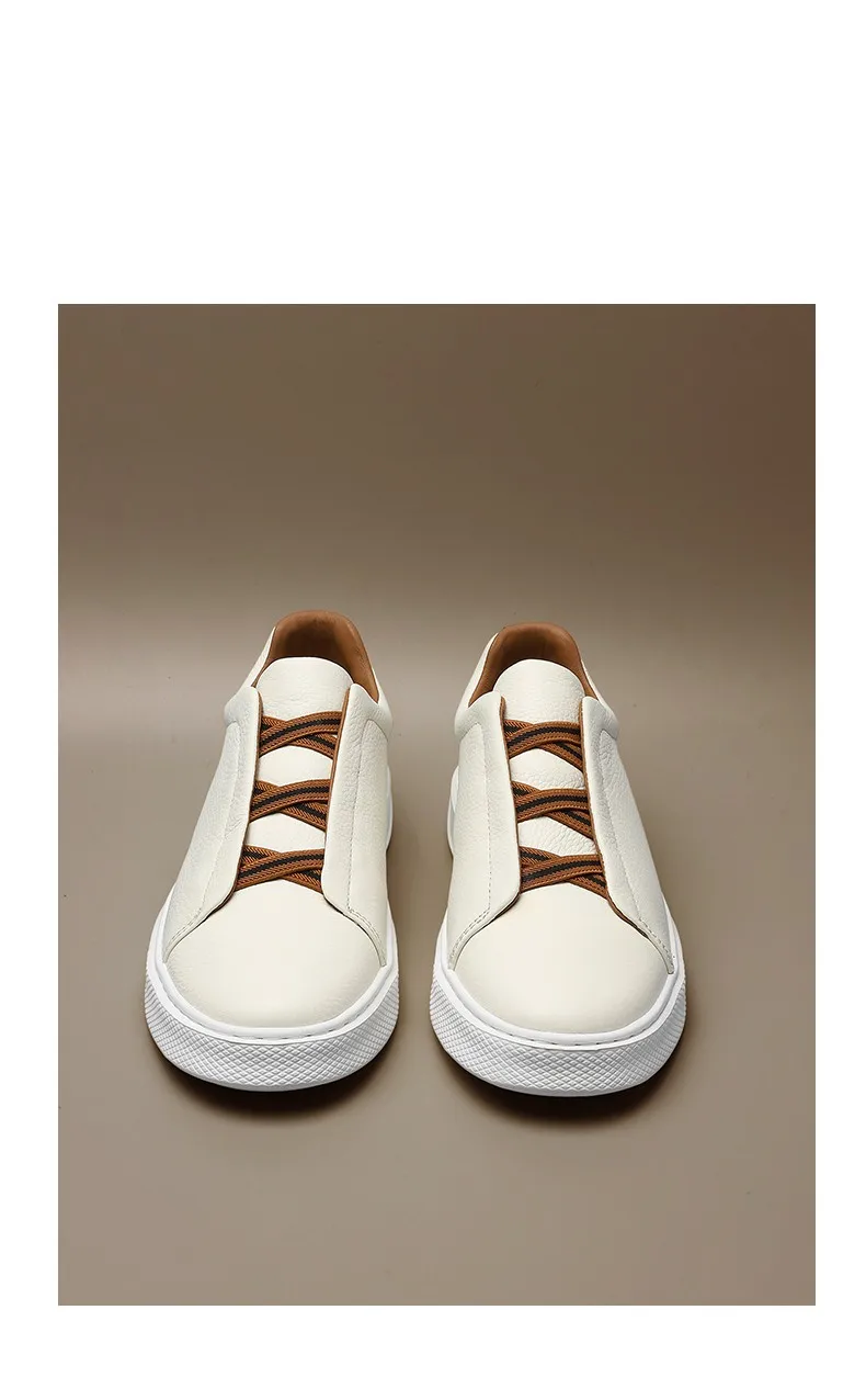 YUYIN Luxury Brand Men's Shoes Handmade Genuine Leather Casual Sneakers Business Slip-on Shoes Anti-slip Breathable Loafers