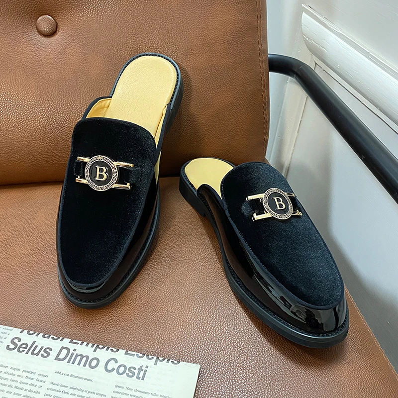 New Black Mens Sandals Dress Shoes Business Men Summer Sandals Free Shipping Men Shoes