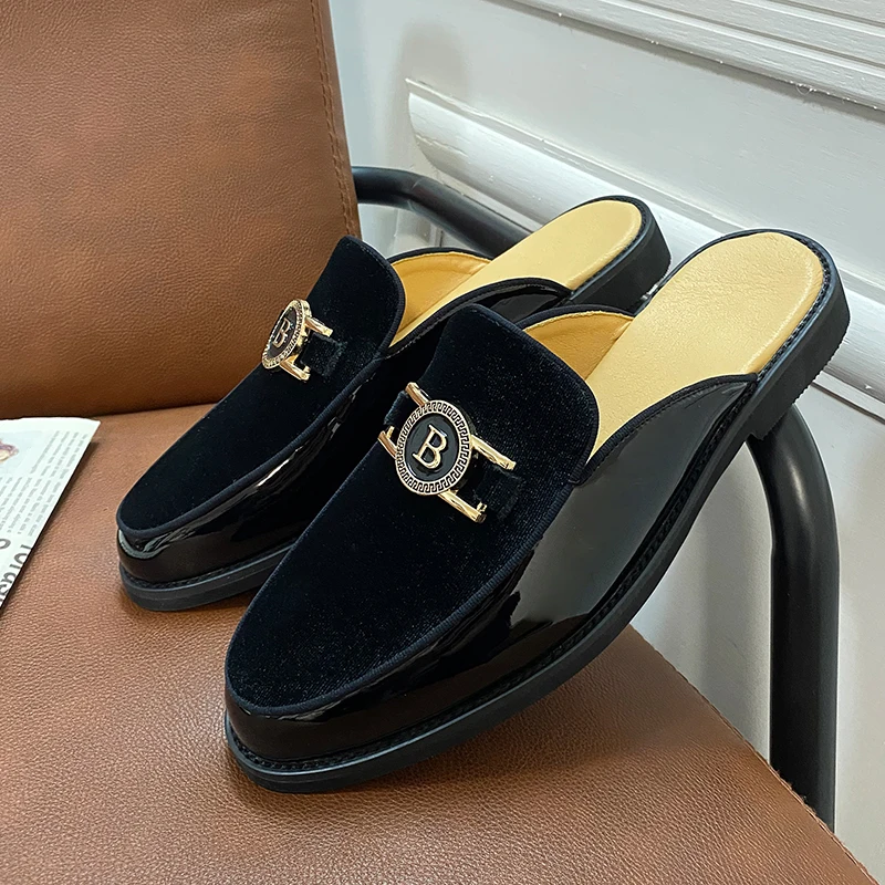 New Black Mens Sandals Dress Shoes Business Men Summer Sandals Free Shipping Men Shoes