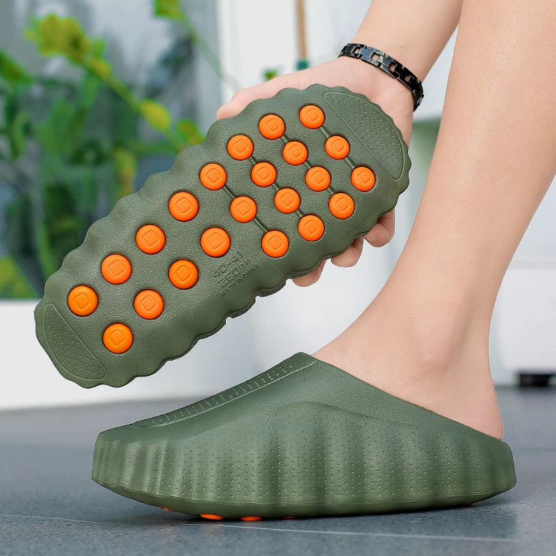 Brand Men Slippers Shoes Fashion Summer Non-Slip Male Sandals Water Shoes Slides 286 2026 Outdoor Womens Beach Shoes Slipper Man