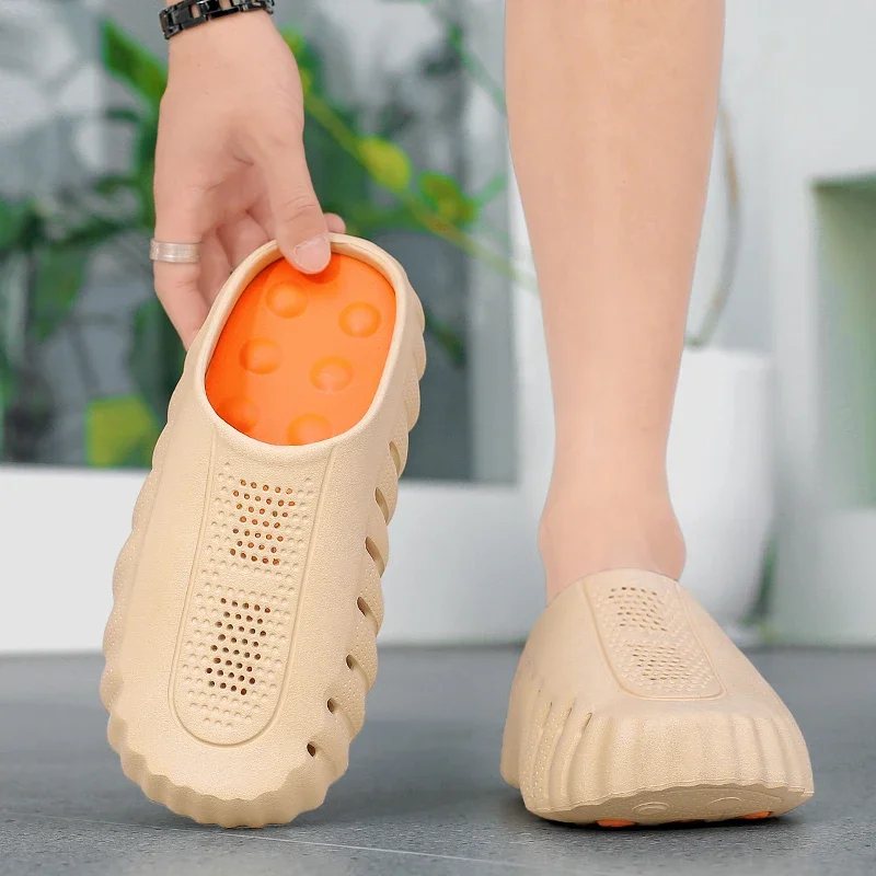 Brand Men Slippers Shoes Fashion Summer Non-Slip Male Sandals Water Shoes Slides 286 2026 Outdoor Womens Beach Shoes Slipper Man