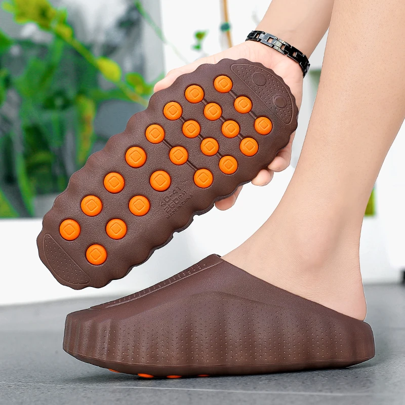 Brand Men Slippers Shoes Fashion Summer Non-Slip Male Sandals Water Shoes Slides 286 2026 Outdoor Womens Beach Shoes Slipper Man