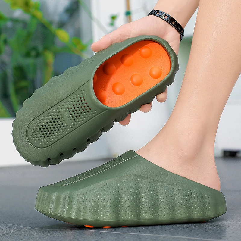 Brand Men Slippers Shoes Fashion Summer Non-Slip Male Sandals Water Shoes Slides 286 2026 Outdoor Womens Beach Shoes Slipper Man